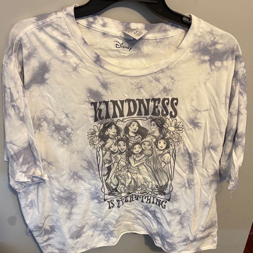 Disney Blue and White Tie-Dye Kindness T-Shirt